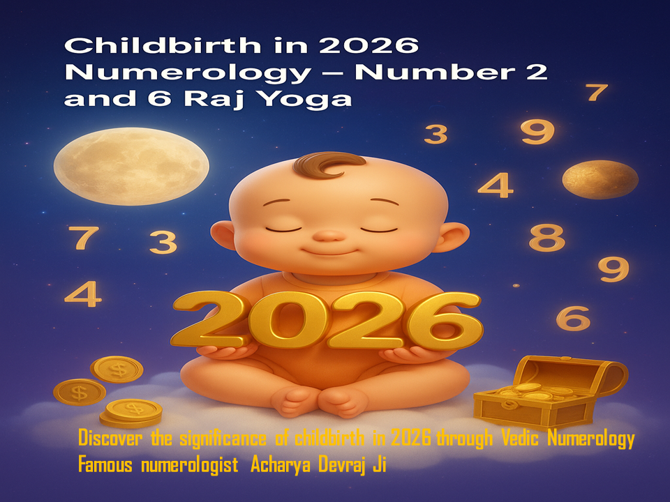 Childbirth in 2026 Numerology – Number 2 and 6 Raj Yoga