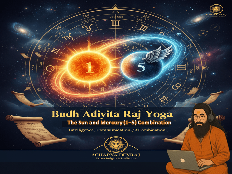 Powerful Sun and Mercury Combination in Numerology Budh Aditya Raj Yoga Meaning