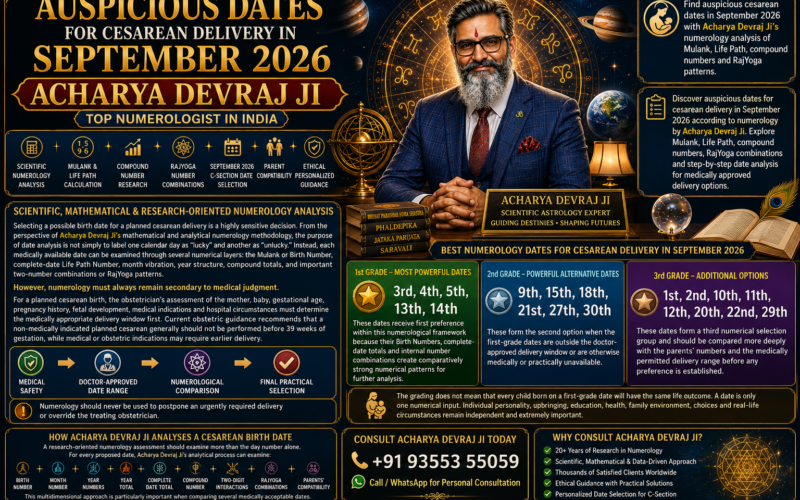 auspicious dates for cesarean delivery in september 2026